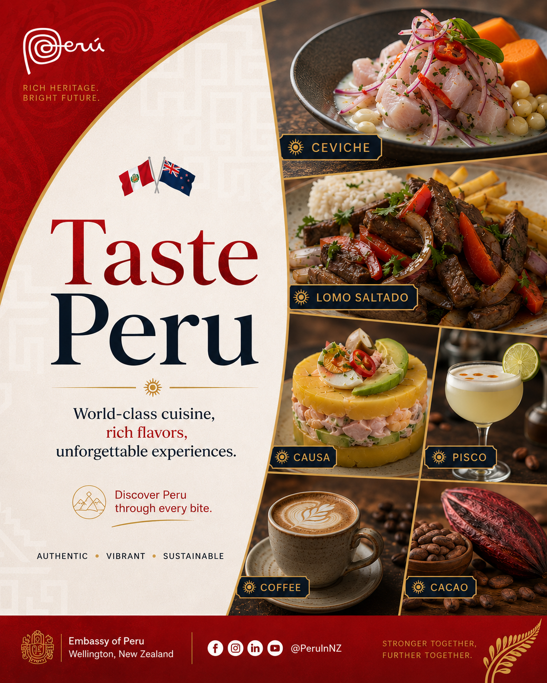 Peruvian culture campaign poster