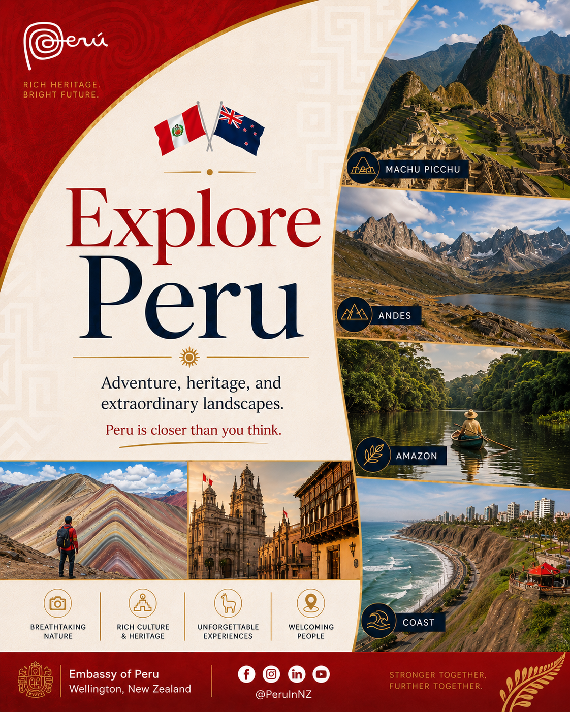 Explore Peru campaign poster